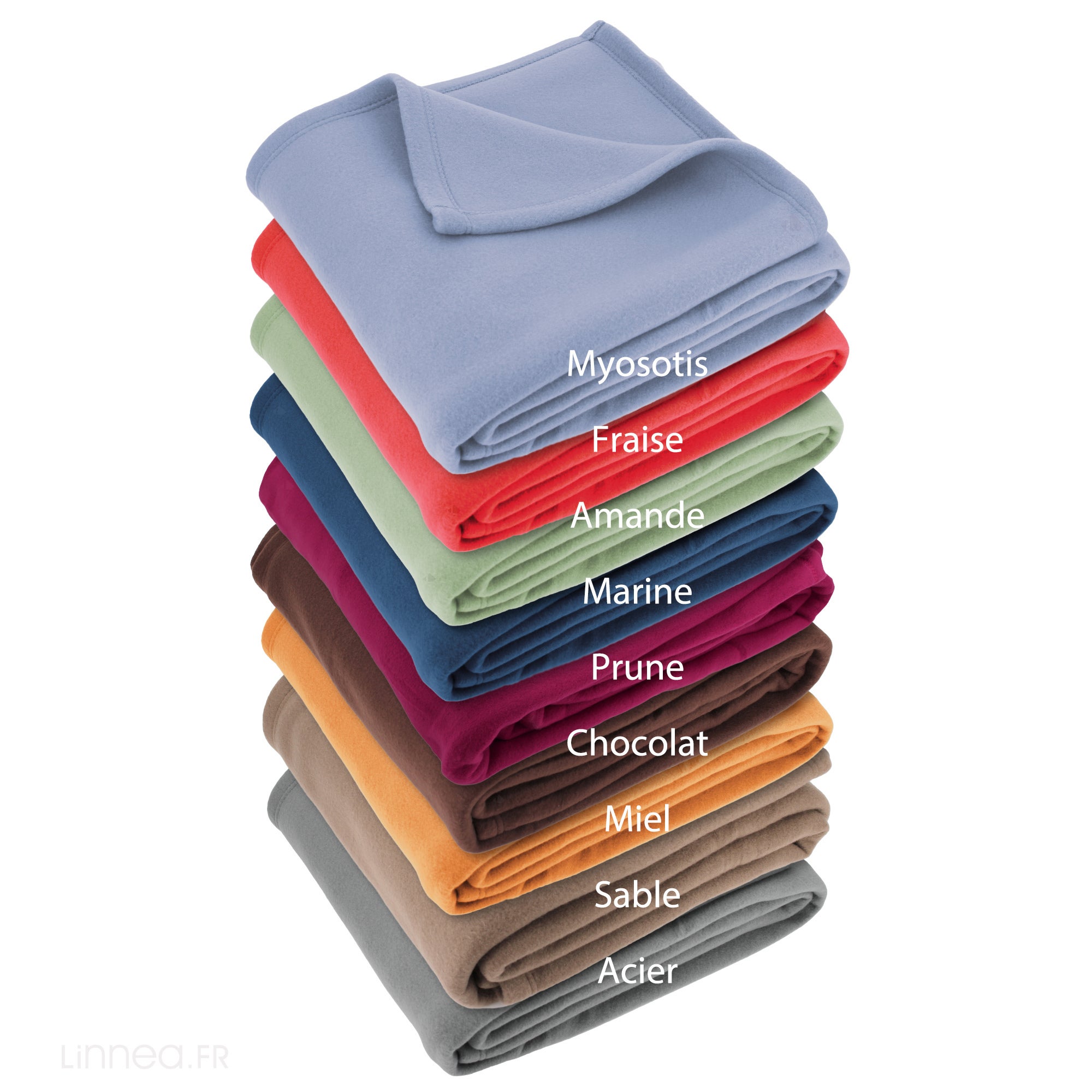 Couverture polaire 240x260 cm Isba Sable 100% Polyester 320 g/m2 traité non-feu - 5