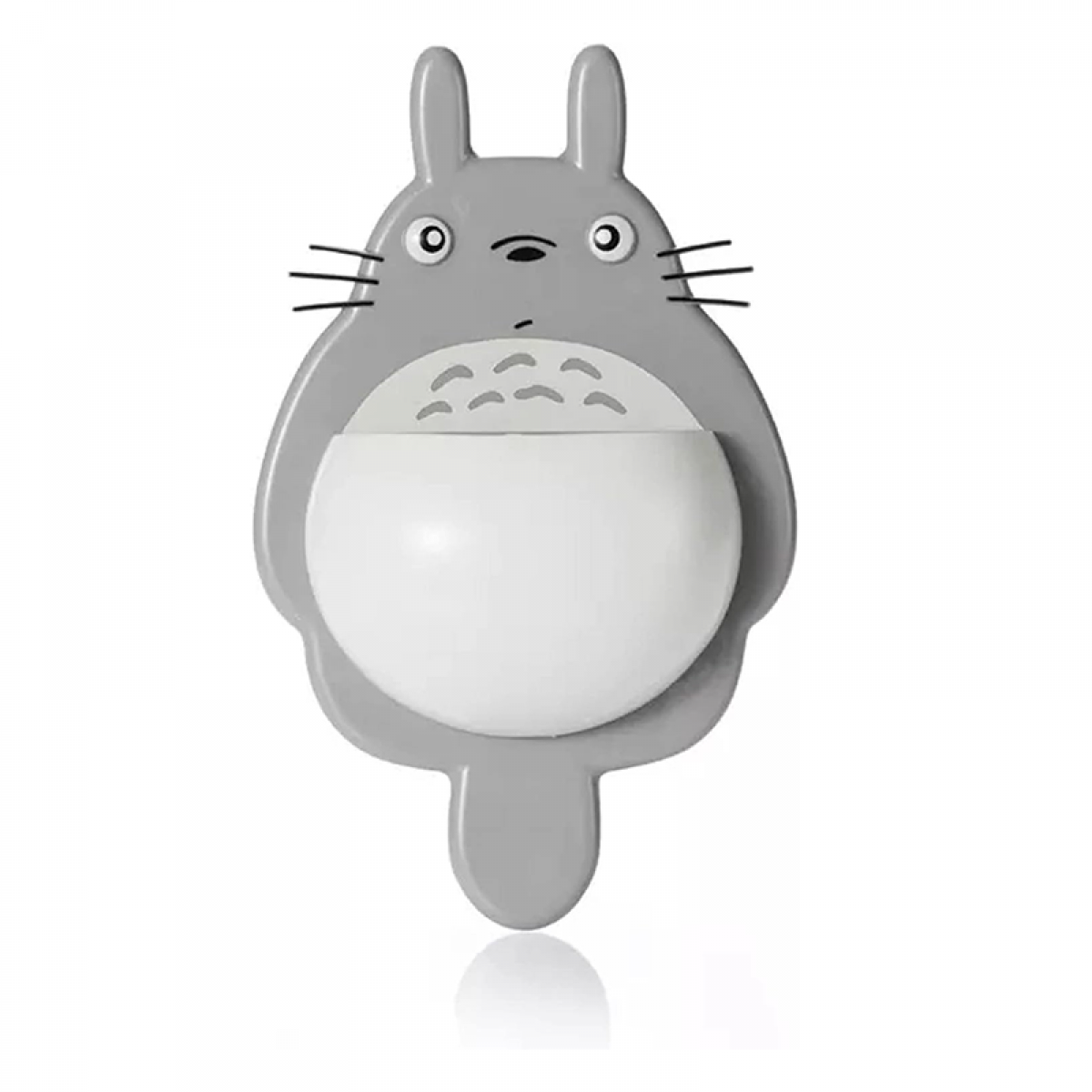 Suport pentru periuță de dinți și recipient pentru pastă de dinți cu tematică Totoro, suport pentru depozitare cu ventuză