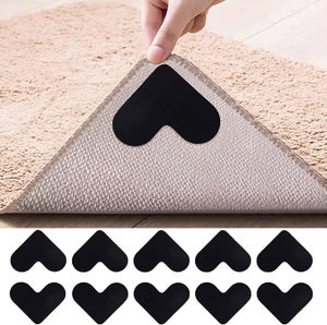 30 Sous-tapis Antidérapants Pour Tapis - Adhésif Double Face, Réutilisables, Pour Sols Lisses