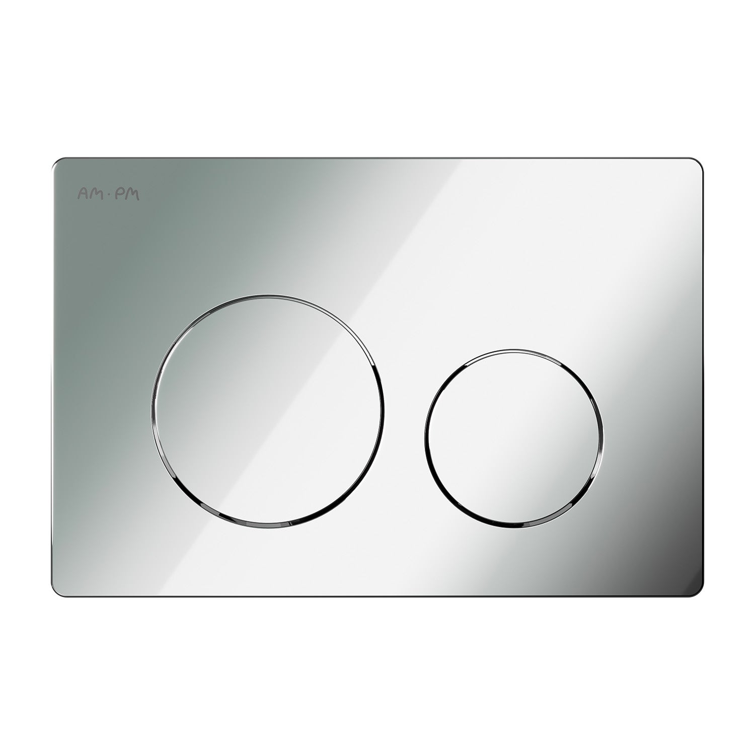 Pack WC suspendu bâti mural et cuvette Plaque Round Chrome Pack WC Bati-support AM.PM X-Joy S - 6