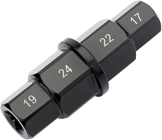 Clé Essieu Hexagonale Moto 17/19/22/24 Mm – Outil CrMo Pour Dépose Broche Roue Avant, Compatible CB1000RR, R1, GSXR