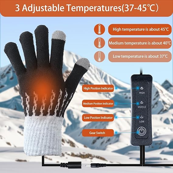 Gants Chauffants Pour Hommes Et Femmes, Imperméabl... - Grandado