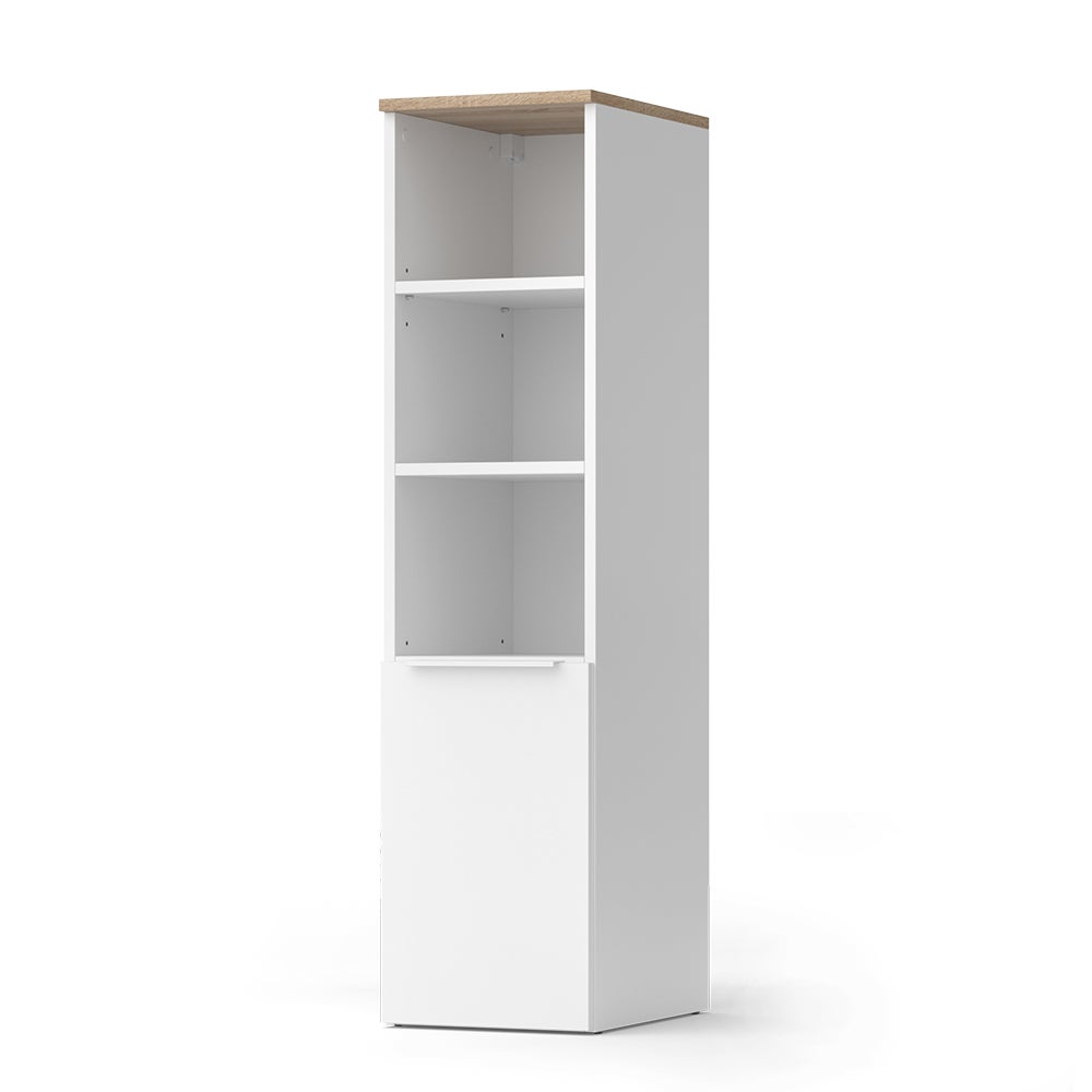 Vicco Szafka uniwersalna Wido, Biały/Sonoma, 30.2 x 120 cm z drzwiami
