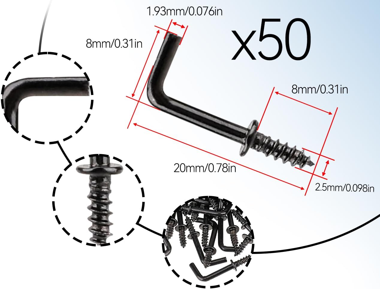 20 Pezzi Ganci A Vite Ad Angolo Retto A Forma Di L Ganci A Vite A 7 Forme Per Casa Ufficio Posto Di Lavoro 98355748 - Foto 2