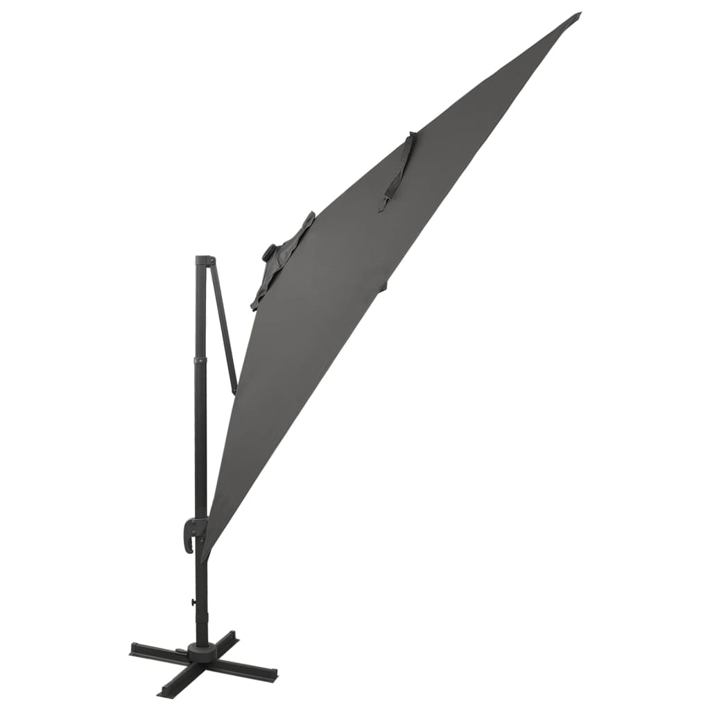 Ombrellone Jopassy 350 Cm Con Illuminazione A LED, Protezione UV E Manovella Beige  S2 488796804