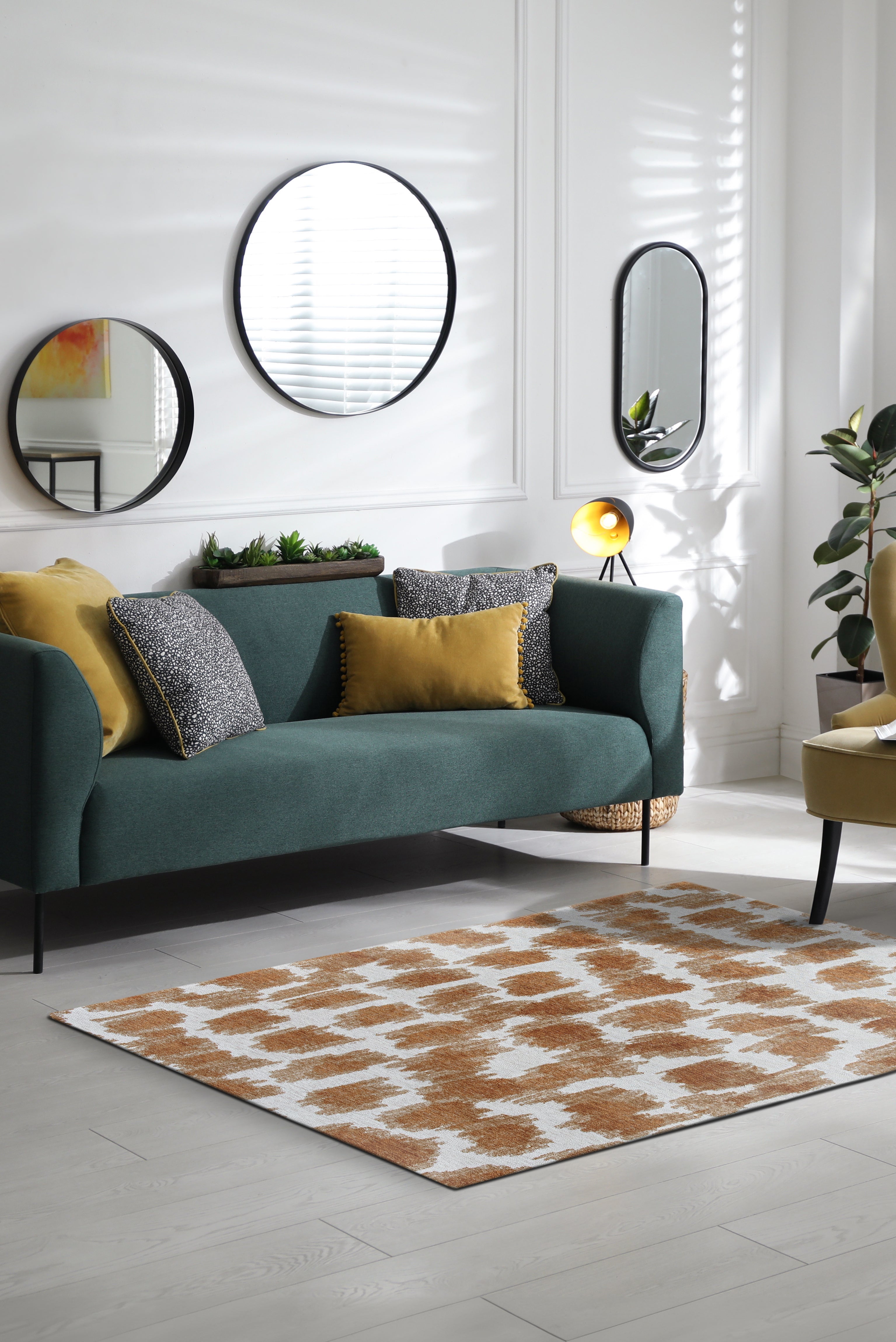 Tapis de salon moderne tissé plat TAKI 80x150 cm - 2