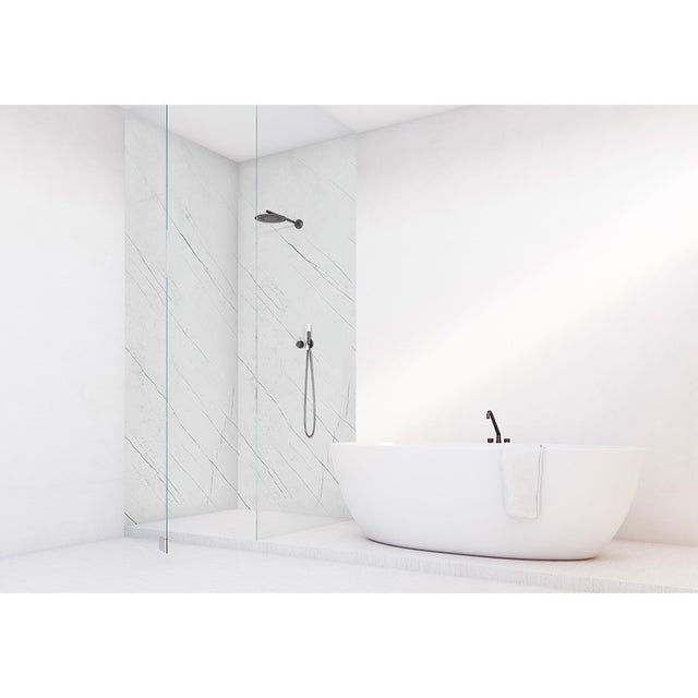 Panneau mural VIPANEL Rénovation rapide pour salle de bain, marbre classico mat 100 x 255 cm, ep. 3 mm
