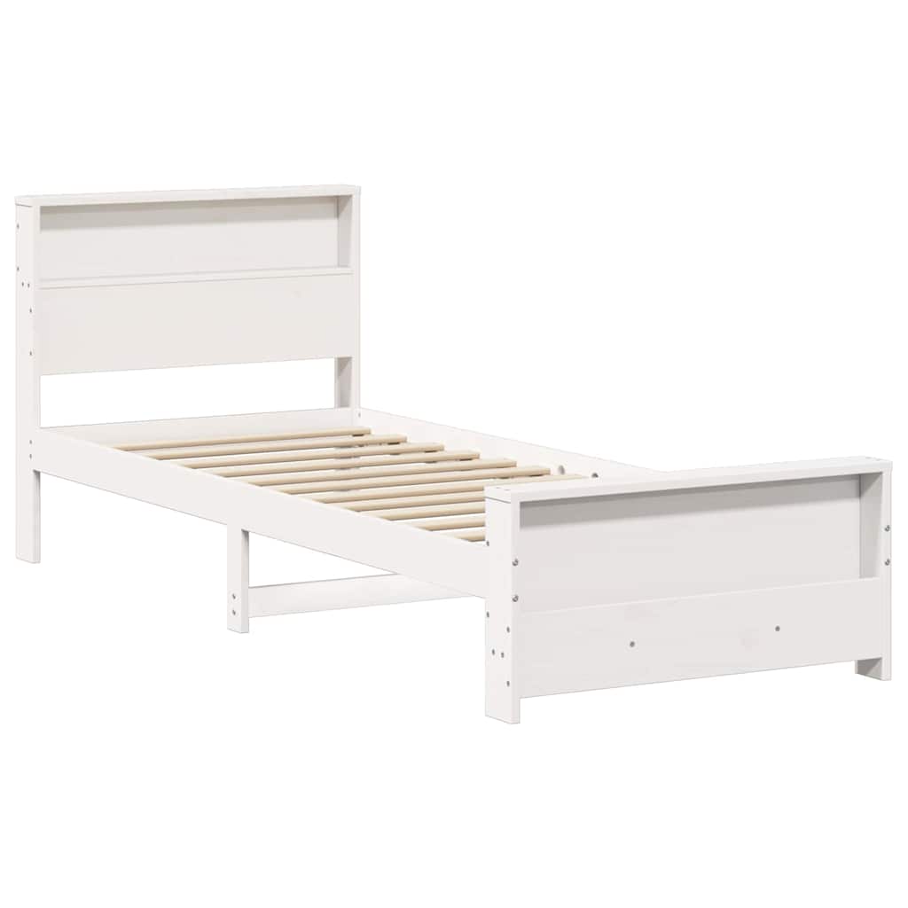 vidaXL Base per letto singolo, 90 x 190 cm, in legno di pino massello