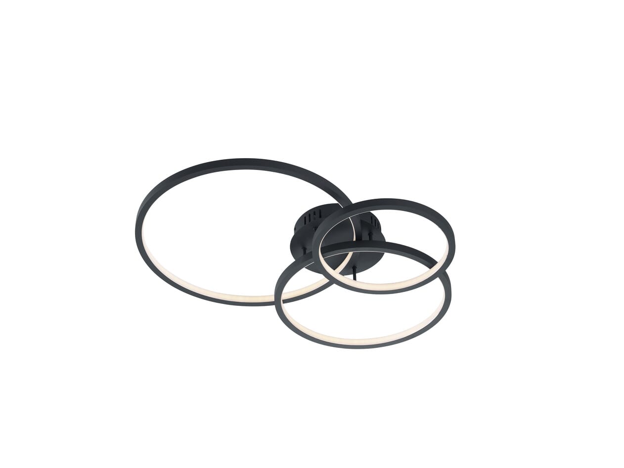 Lampa sufitowa LED AARON 36W Odcienie bieli 3000lm metal antracytowo-biała wym:10,5x79x64cm IP20 Trio