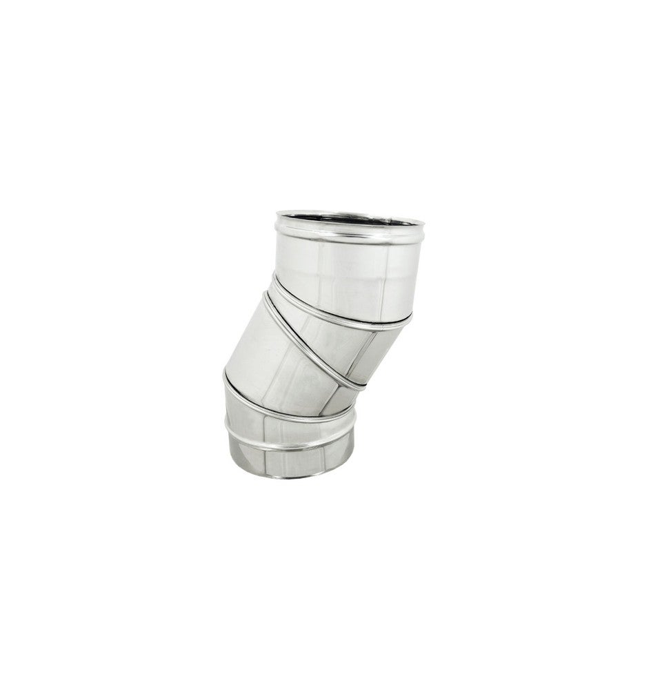 Curva Ajustable De Acero Inoxidable 316 Para Tubos De Humos - Ángulo 0-90°, DN 130 - Para Chimeneas Y Conductos