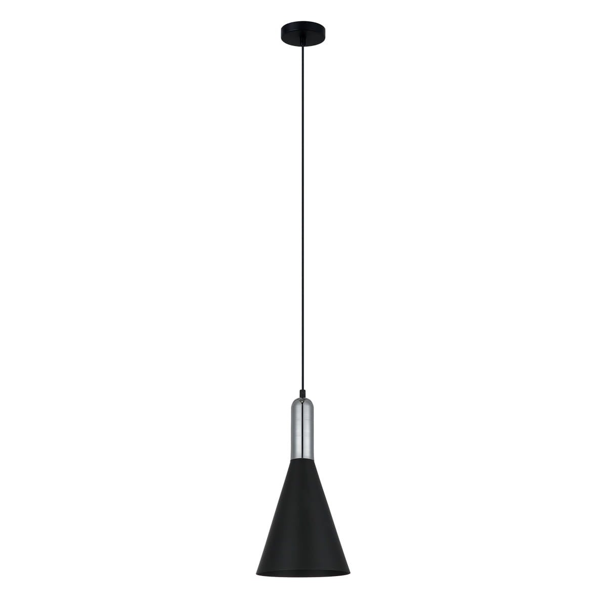 Lampa wisząca Khaleo czarna 1xE27x60W industrialna wym: 112 x 19 x 19 cm metal Italux