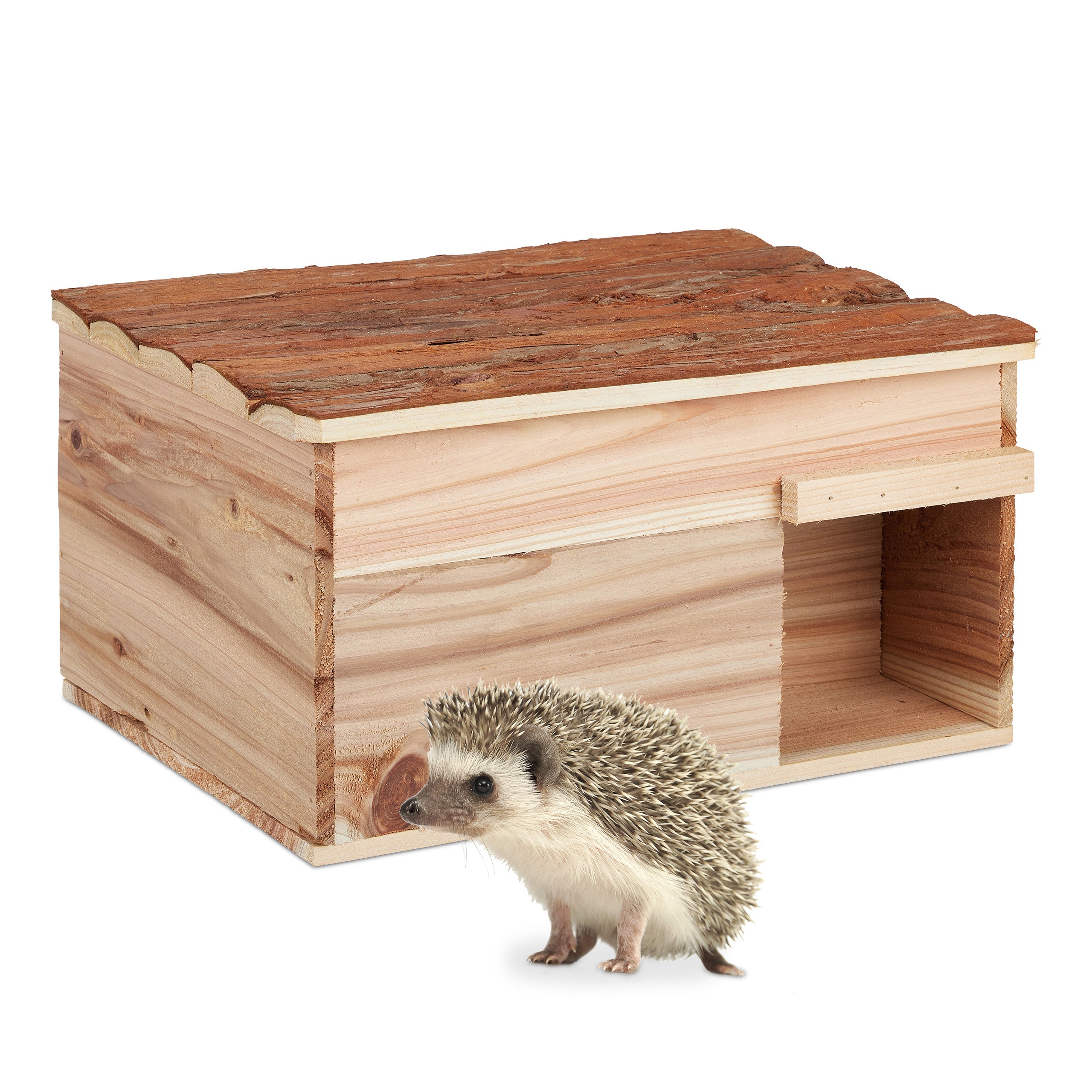 Abri Hérisson Maison Pour Hérisson Avec Trappe à Rats Et Entrée Labyrinthe Pour L Hibernation 37 X 30 X 26 Cm Cabane Herisson