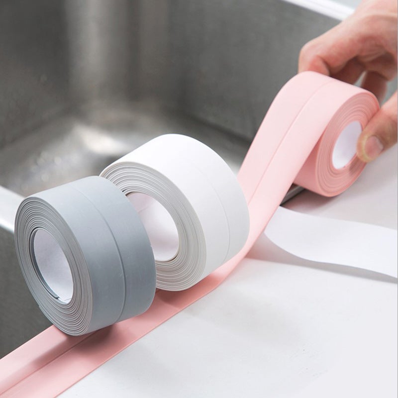 piezas Blanco Zócalo flexible Banda de extremo para cocina y baño de mm m junta autoadhesiva banda plegable flexible junta de estanqueidad - 2