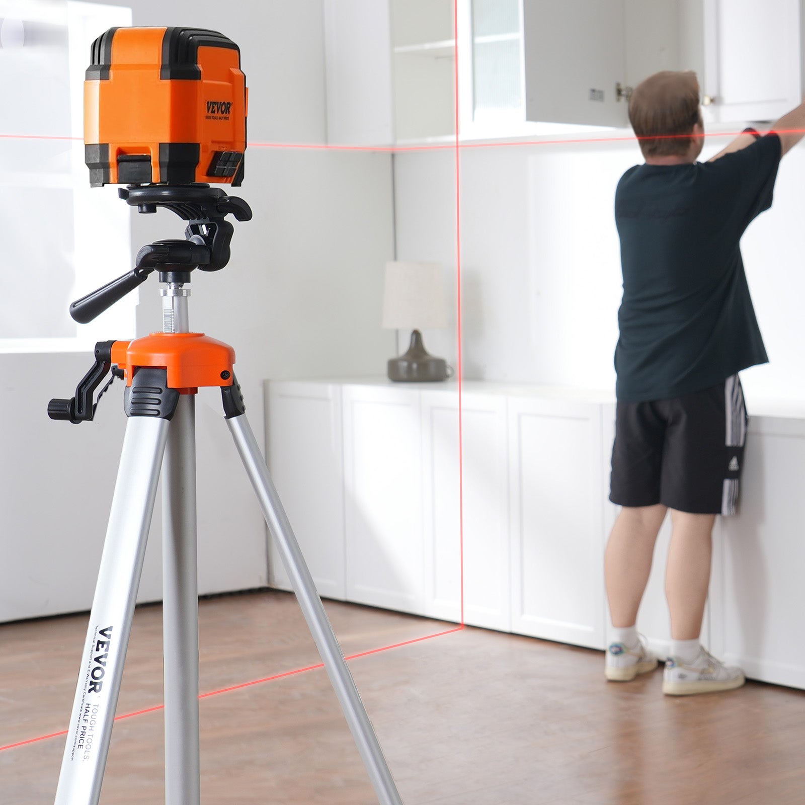 Trépied de niveau laser,support fileté VEVOR 1/4 x 20,réglage de la hauteur de 27,36