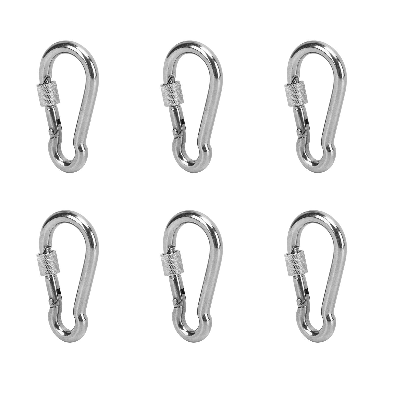 Lot De 20 Mousquetons à Ressort Multicolores – Anneaux Porte-clés Pour Bricolage, Camping, Rando, Blanc Et Couleurs Vives
