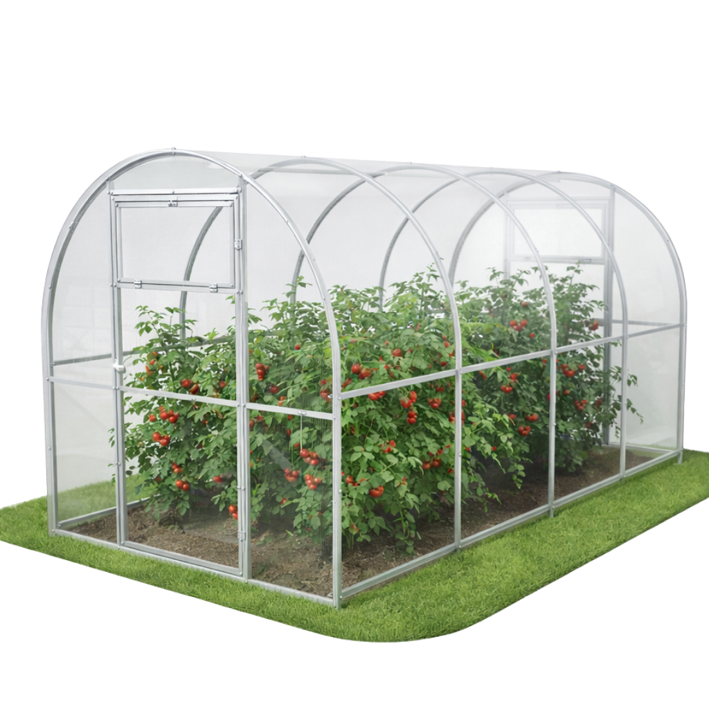 Szklarnia ogrodowa Tunel 2x4 m profile 20x20 poliwęglan 6mm - Szklarnia z poliwęglanu