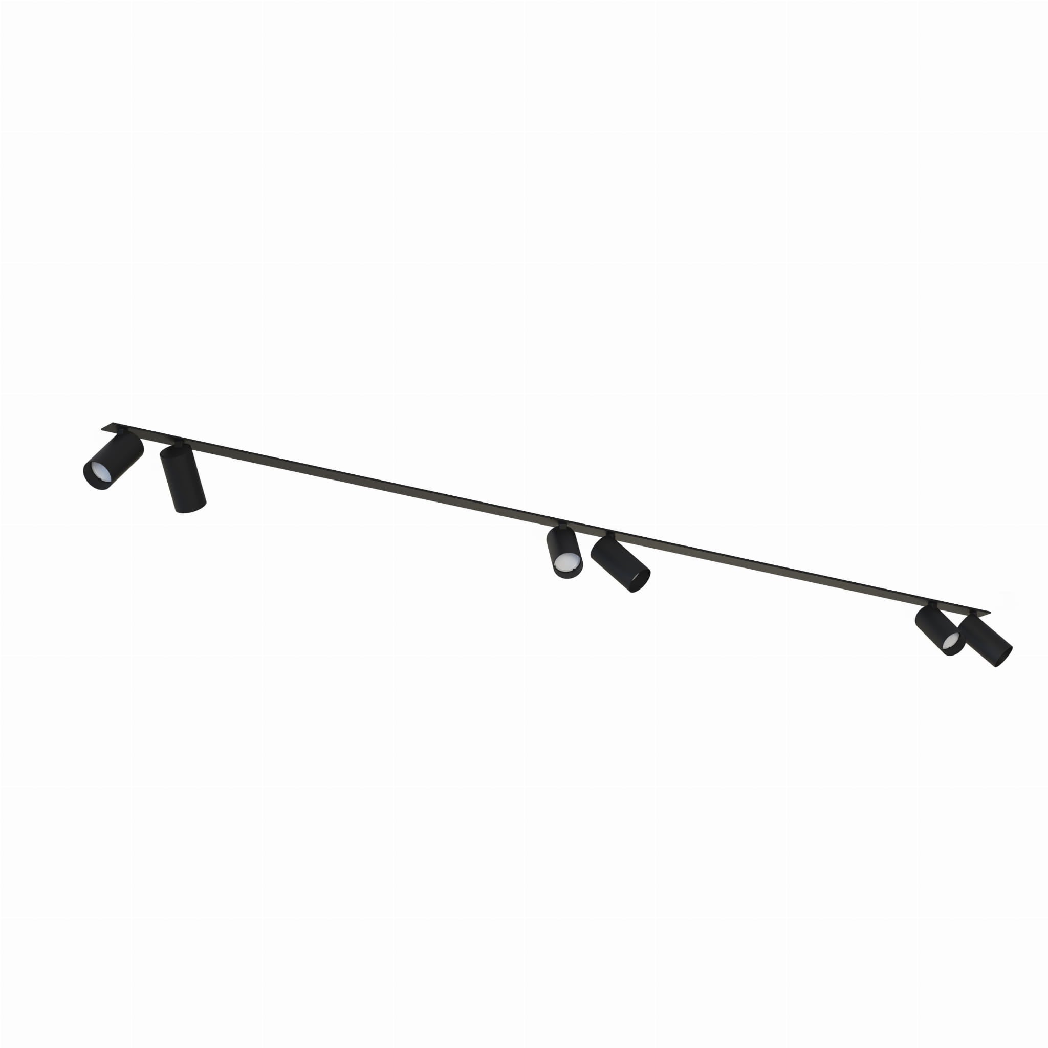 Oprawa sufitowa wpuszczana podtynkowa Mono Surface czarna 6xGU10x10W listwa ruchoma IP20 wym: 11 x 20 x 214 cm metal Nowodvorski Lighting