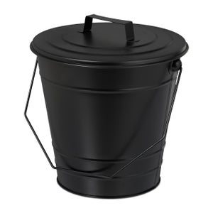 EDA - Pattumiera per compost da 10 litri con filtro al carbone - Apertura XXL - Filtro antiodore - Design moderno - Nero