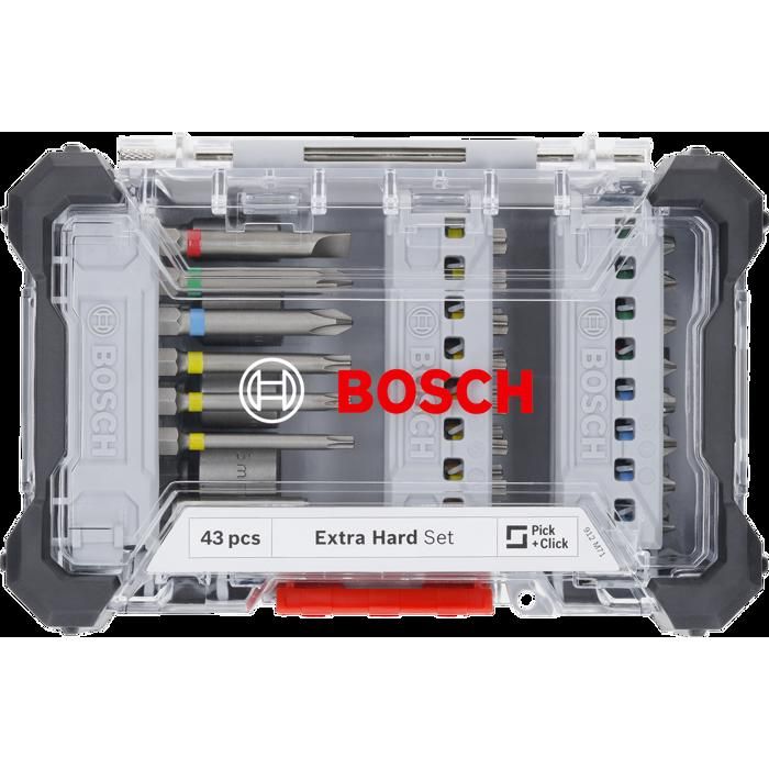 Coffret Embouts de Vissage Bosch 2607017723, 43 Pièces, Acier S2, Boîte ...