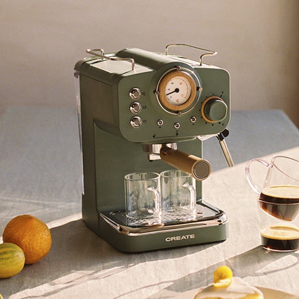 CREATE THERA RETRO Cafetière expresso Vert sauge Leroy Merlin