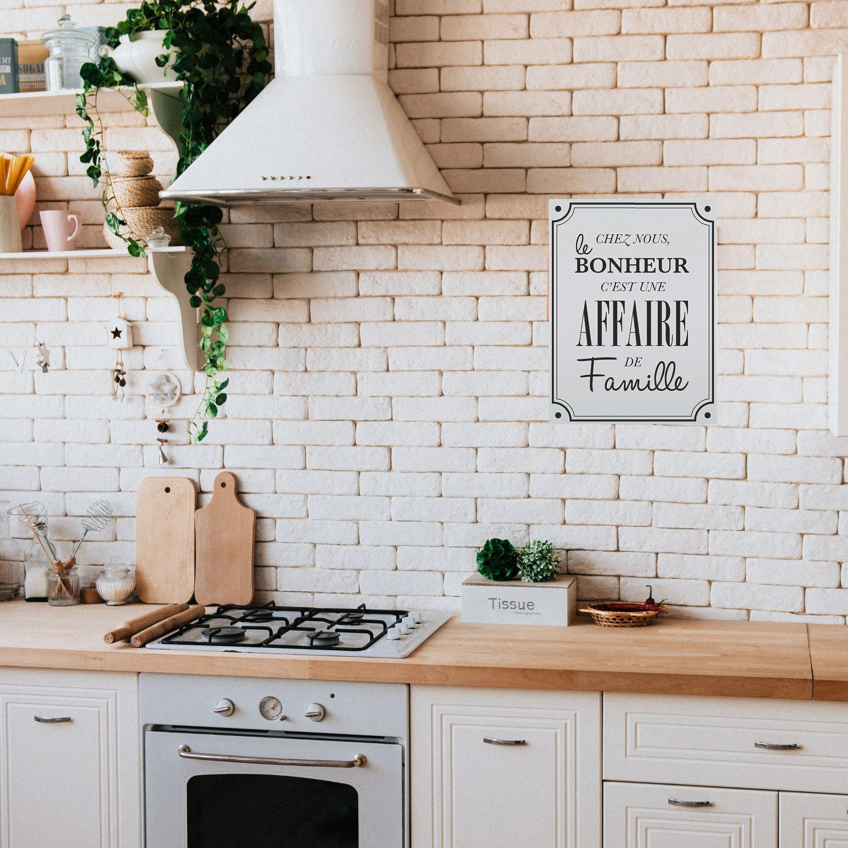 Sticker à message - Ecru - 30x40 cm - Plastique - 2