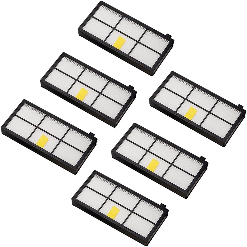Filtry zamienne do iRobot Roomba serii 800 i 900 980 966 960 865 870 875 876 Części zamienne, 6 sztuk