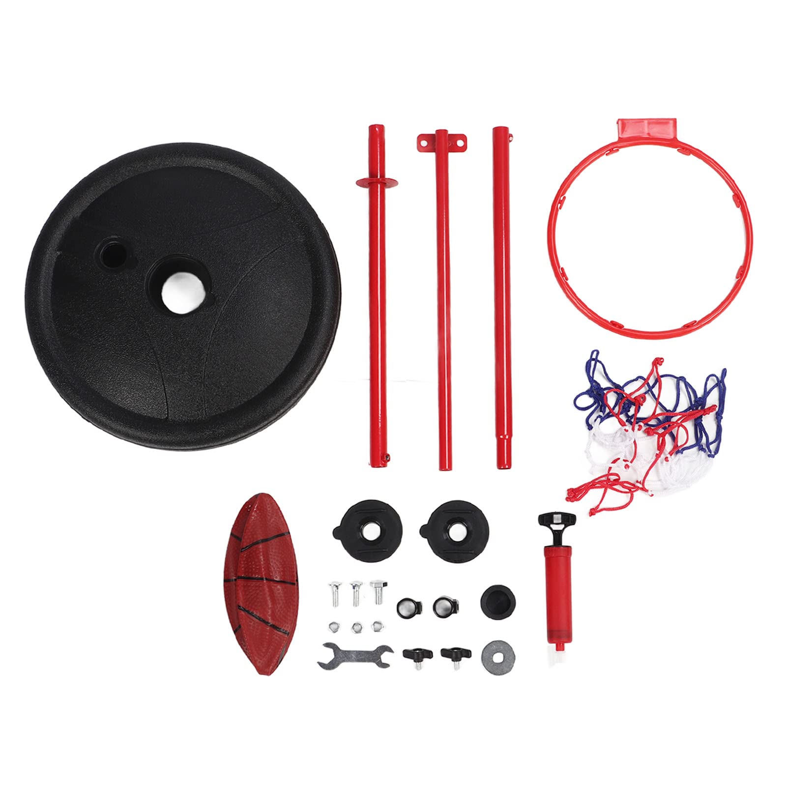 Canestro basket portatile altezza regolabile da 165 a 210 cm con base zavorrabile
