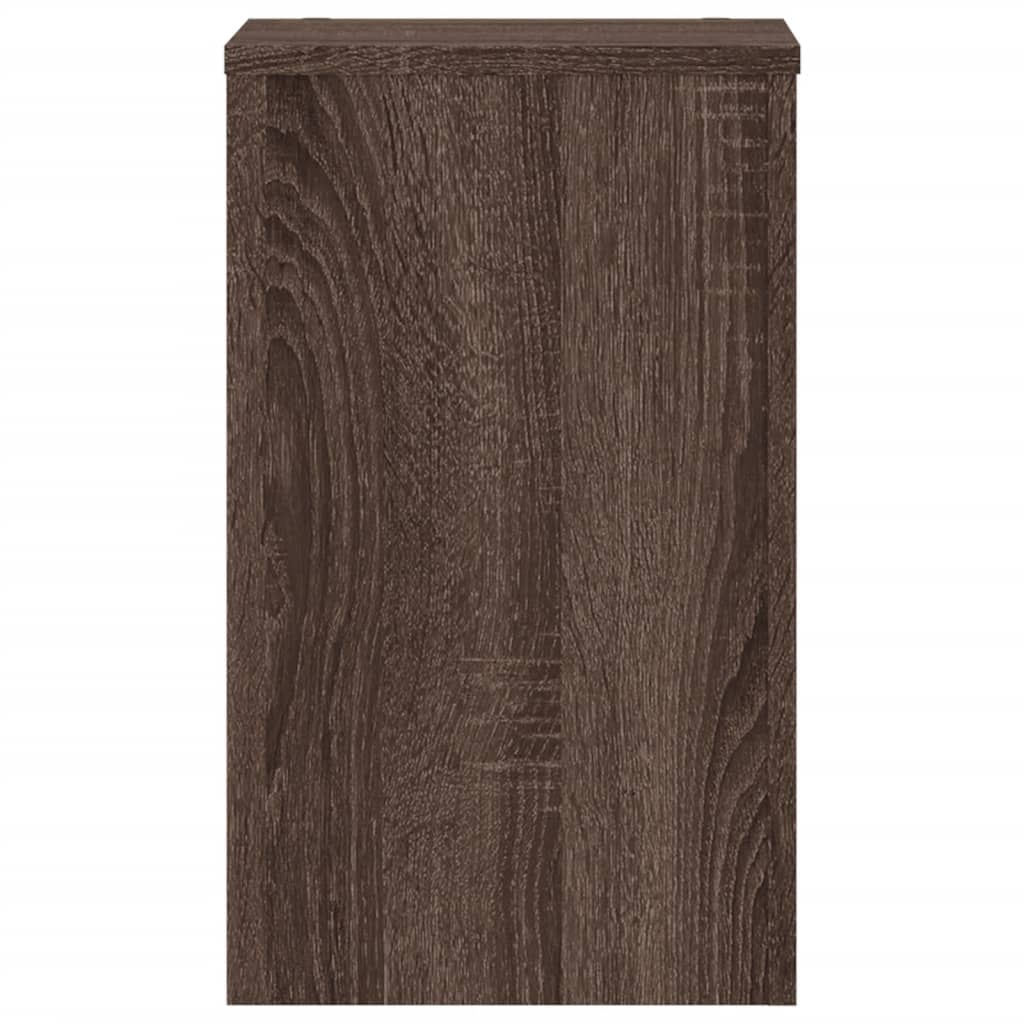 Supports pour plantes 2 pcs chêne marron bois d'ingénierie - 5