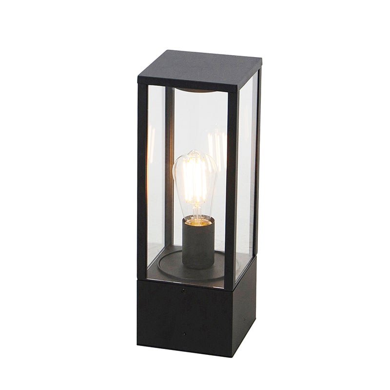 Inteligentna lampa podłogowa zewnętrzna czarna 40 cm IP44 z WiFi ST64 - Charlois