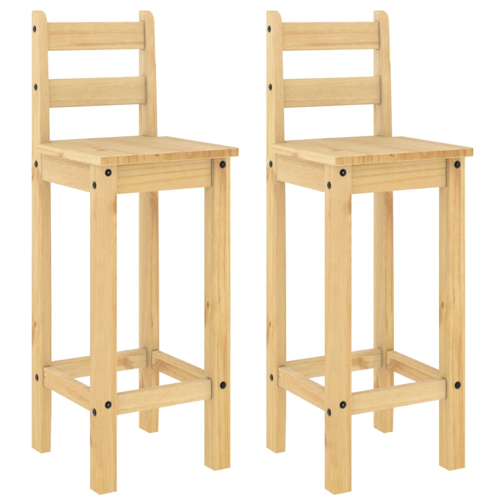 Lot de 2 chaises de bar Russel Chêne Clair & Noir 1058lot2chenenoir Lot de 2 chaises de bar Russel Chêne Clair & Noir 1058lot2chenenoir