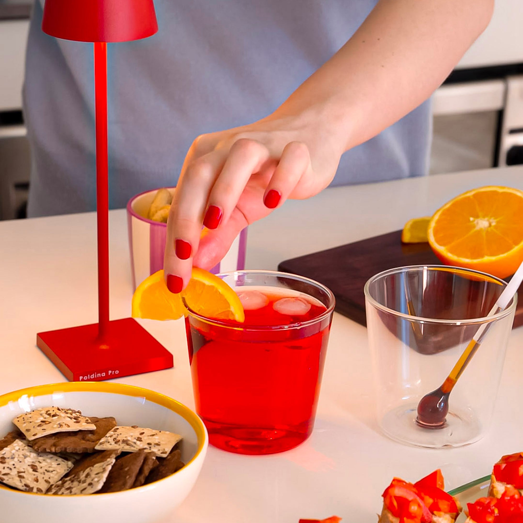 Set 2 Bicchierini In Vetro Da 45 Ml Con Scala – Misurini Trasparenti Per Liquori, Vodka, Espresso – Colori Rosso E Nero - 3