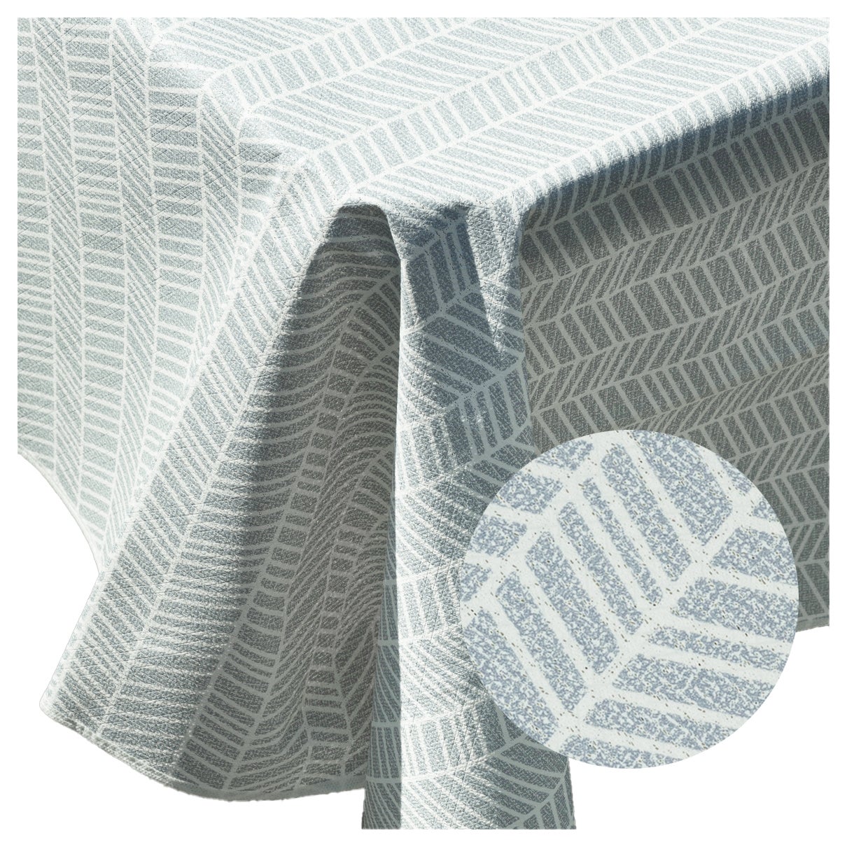 Obrus dekoracyjny do domu i ogrodu Nizza 130x160 cm geometryczny szary