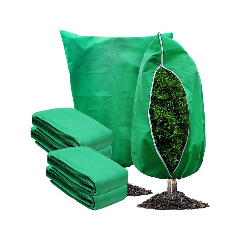 4 sztuki zielonej osłony zimowej na rośliny, osłona przeciwmrozowa, osłona przeciwmrozowa, osłona mrozoodporna - 80 x 100 cm