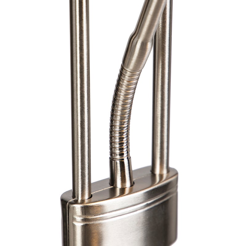 LED Dimmable Lampadaire eclairage indirect variateur inclus diva - H 1800 mm - Acier - Moderne - Éclairage intérieur - Salon I Chambre I Cuisine I - 4