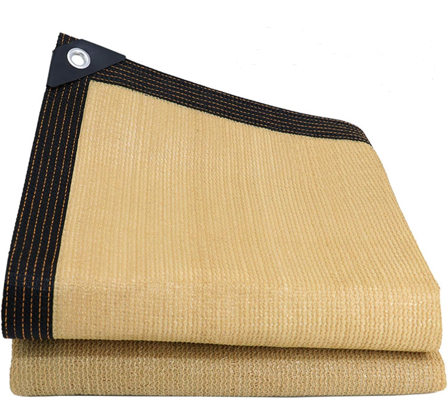 Żagiel przeciwsłoneczny w kolorze beżowym, z filtrem UV, oddychający, odpowiedni do szklarni, pawilonów ogrodowych, basenów o wymiarach 4 x 8 m.