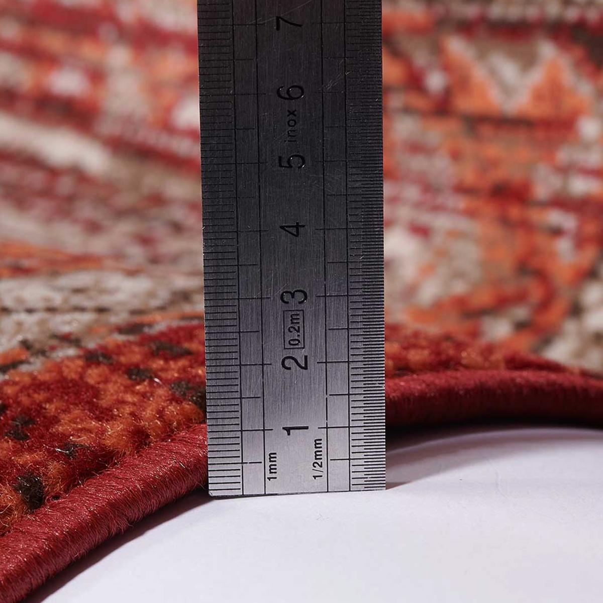 Tapis oriental 160x230 rectangle orange tissé motif ethnique LYN1 DAZOR - 4