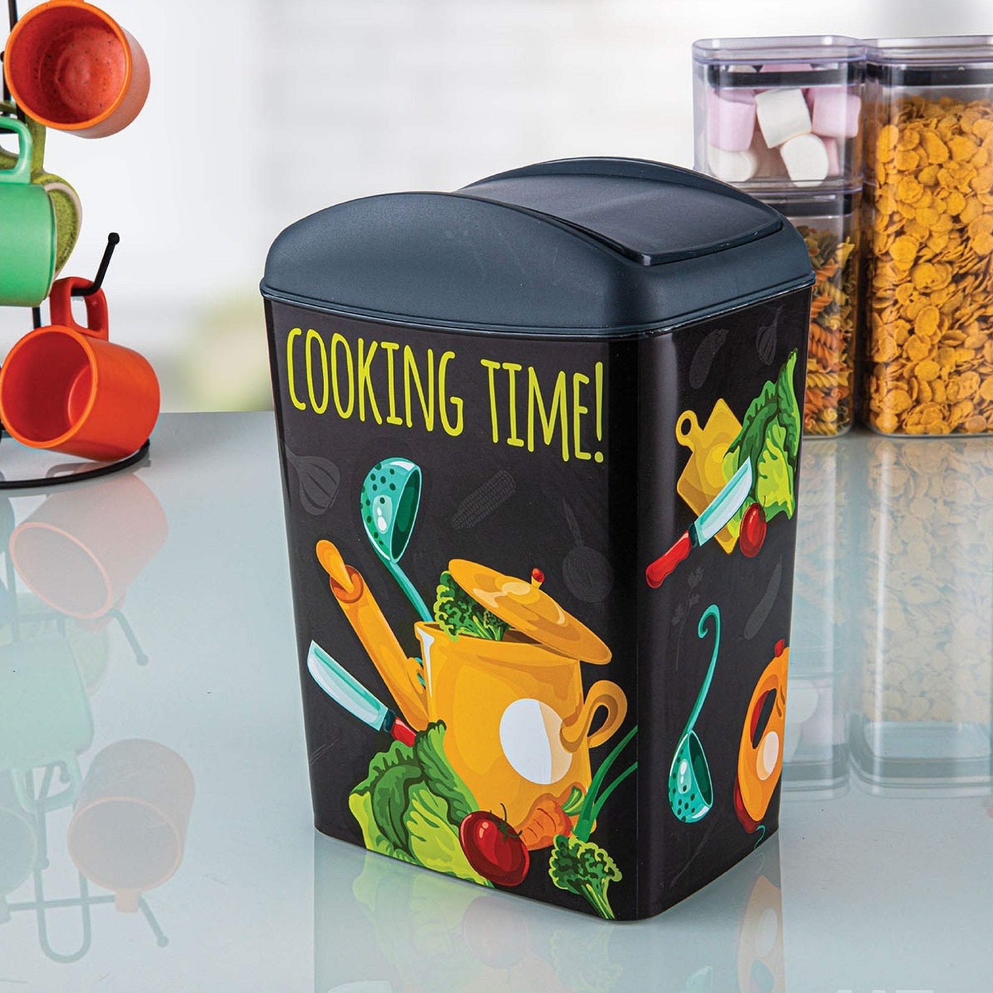 Distributeur Mural PVC Multi-produits Usage Unique Bleu Et Blanc