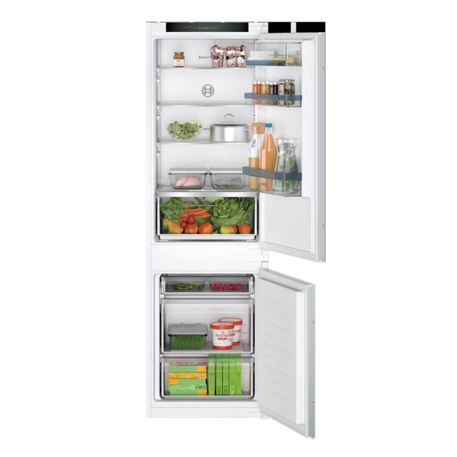Bosch Serie 4 KIV86VSE0 Zintegrowana lodówka z zamrażarką 267 l, biała