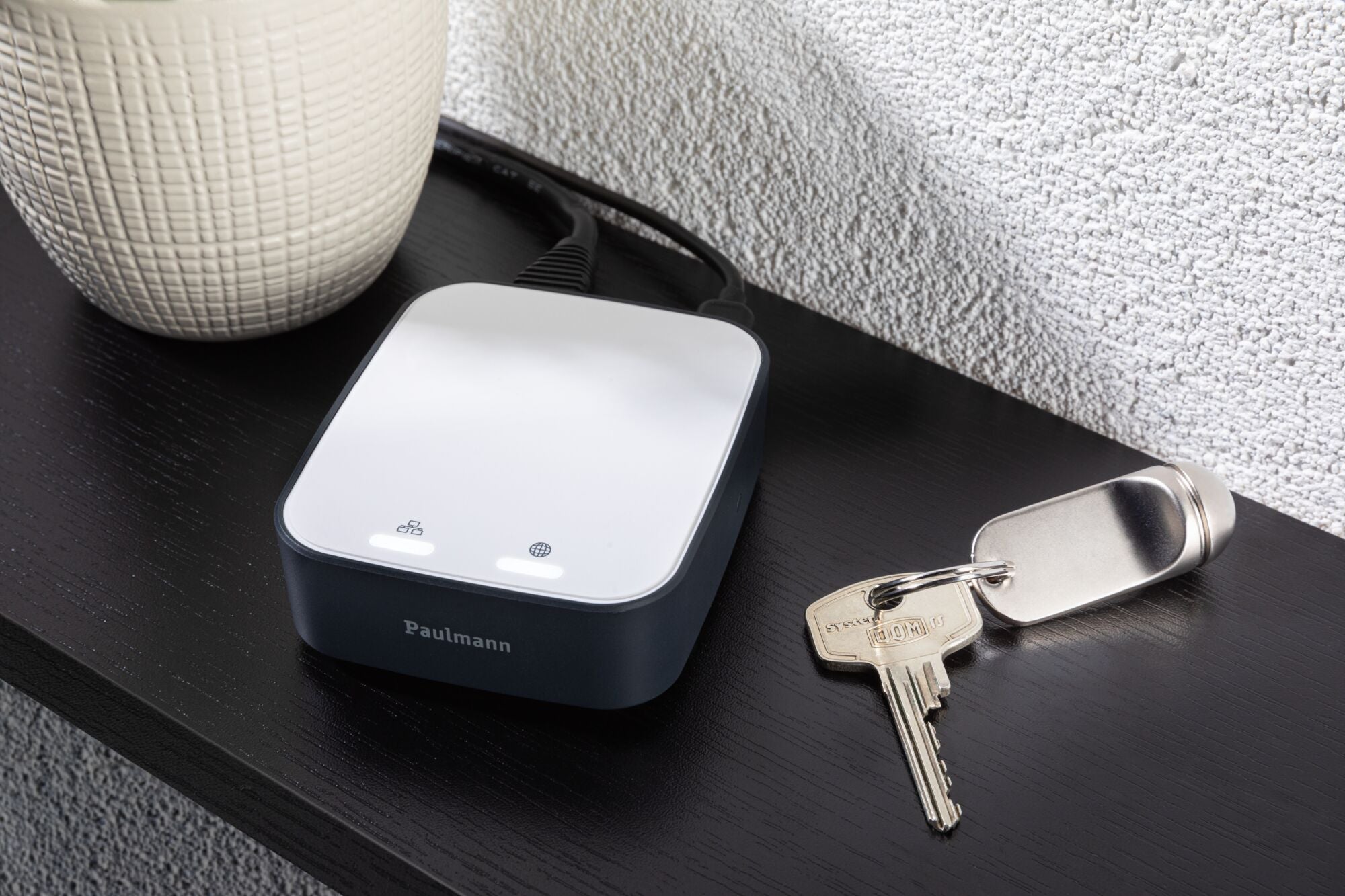 Plug & Shine Kits de démarrage Smart Home smik Gateway avec télécommande + piquet de terre LED Sting 3000K 3x6,4W 75VA Blanc, Anthracite - 6