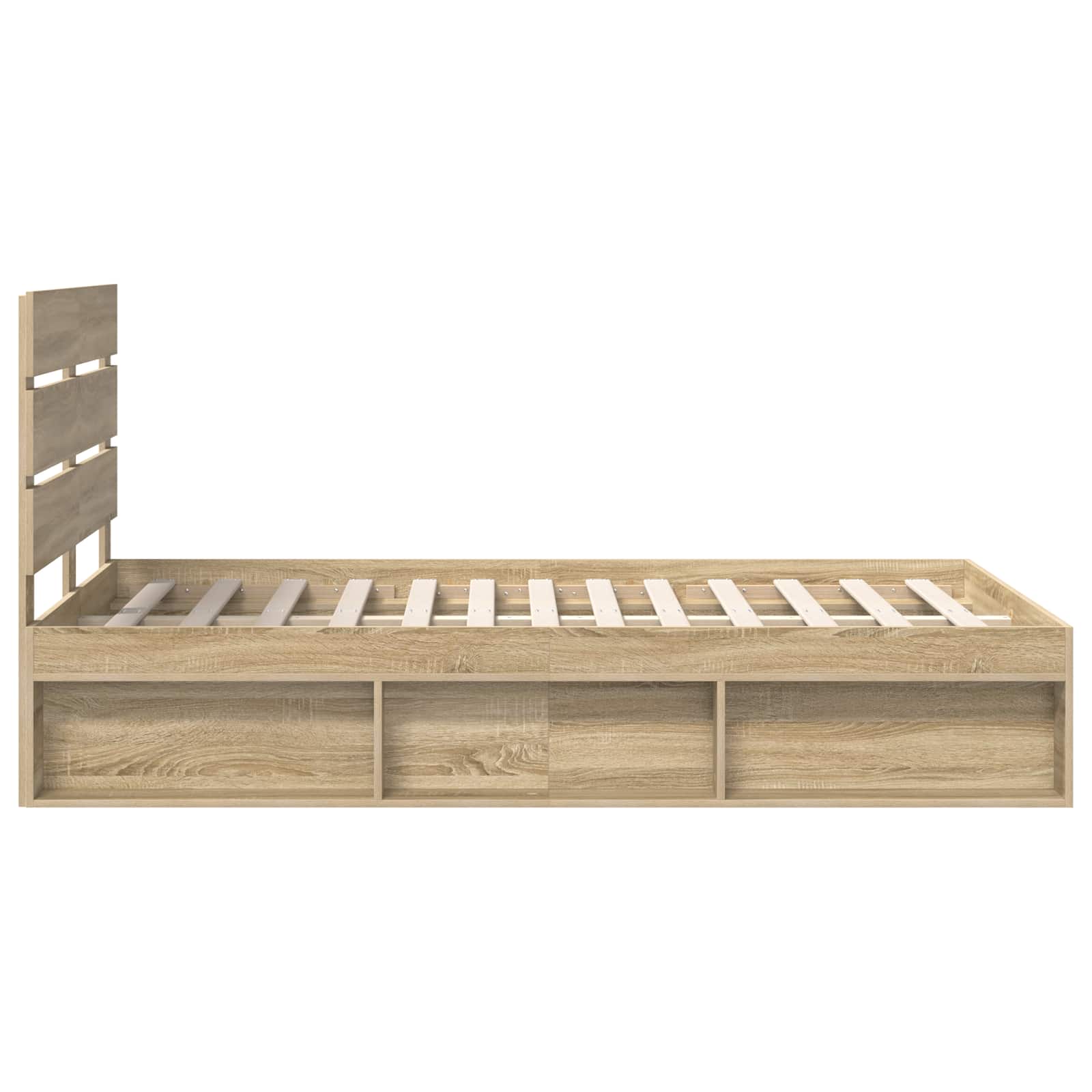Cadre de lit 120 x 190 cm bois de pin massif - 8