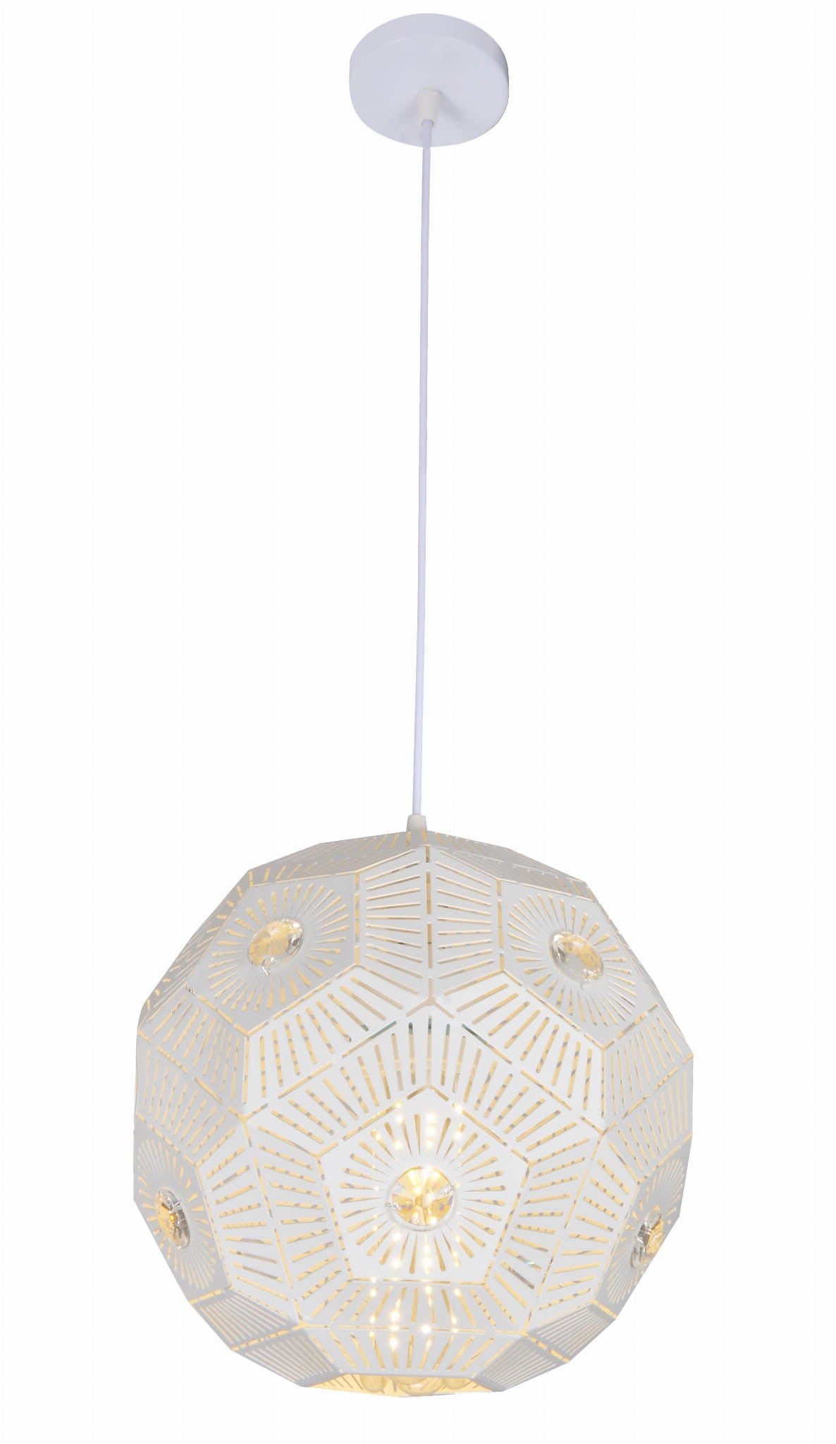 Lampa sufitowa Euphoria biała 1xE27x40W wym: 120 x 30 x 30 cm metal Candellux