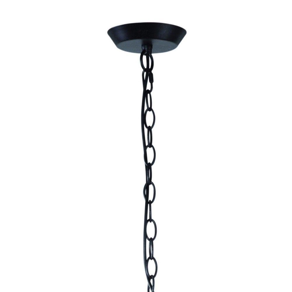 Suspension Argi 3 Ampoules E27 rond avec TaupeAbat jours marron oxydé - 3