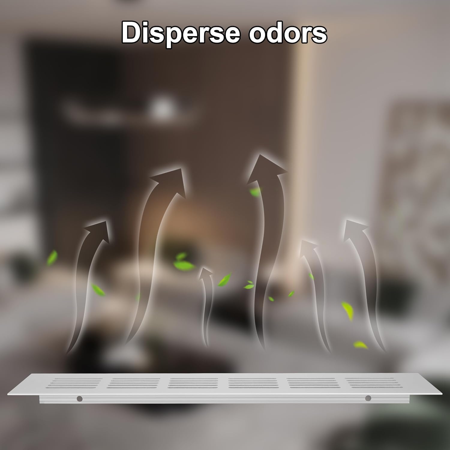 Kratka wentylacyjna aluminiowa z wkrętami do wentylacji szaf i pomieszczeń, 25 x 5 cm, srebrna, 4 sztuki - 5