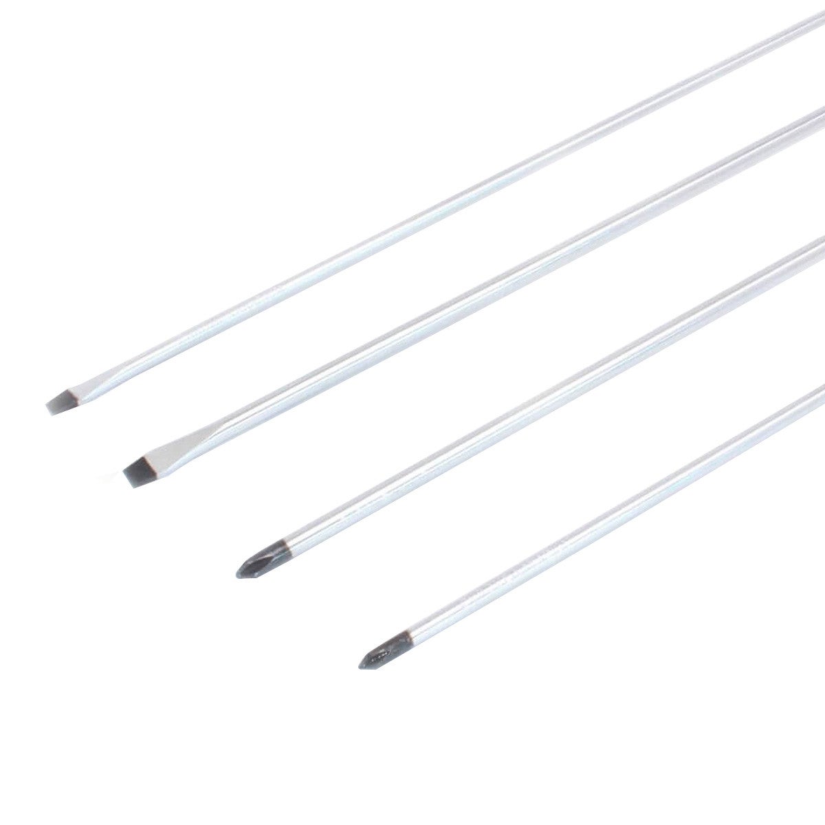 LOT DE 4 TOURNEVIS EXTRA-LONGS PLATS ET CRUCIFORMES - 2