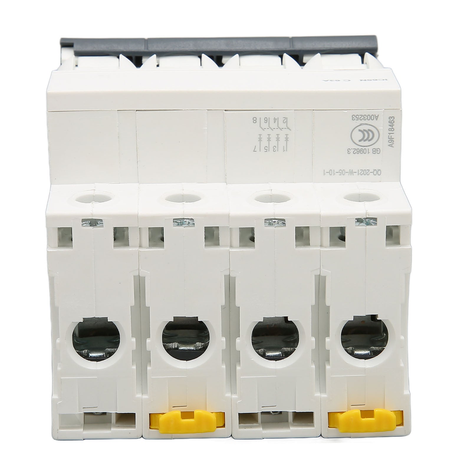 Interruttore automatico in miniatura PA66 con custodia ignifuga 4P per edifici commerciali AC 400V 40A - 7