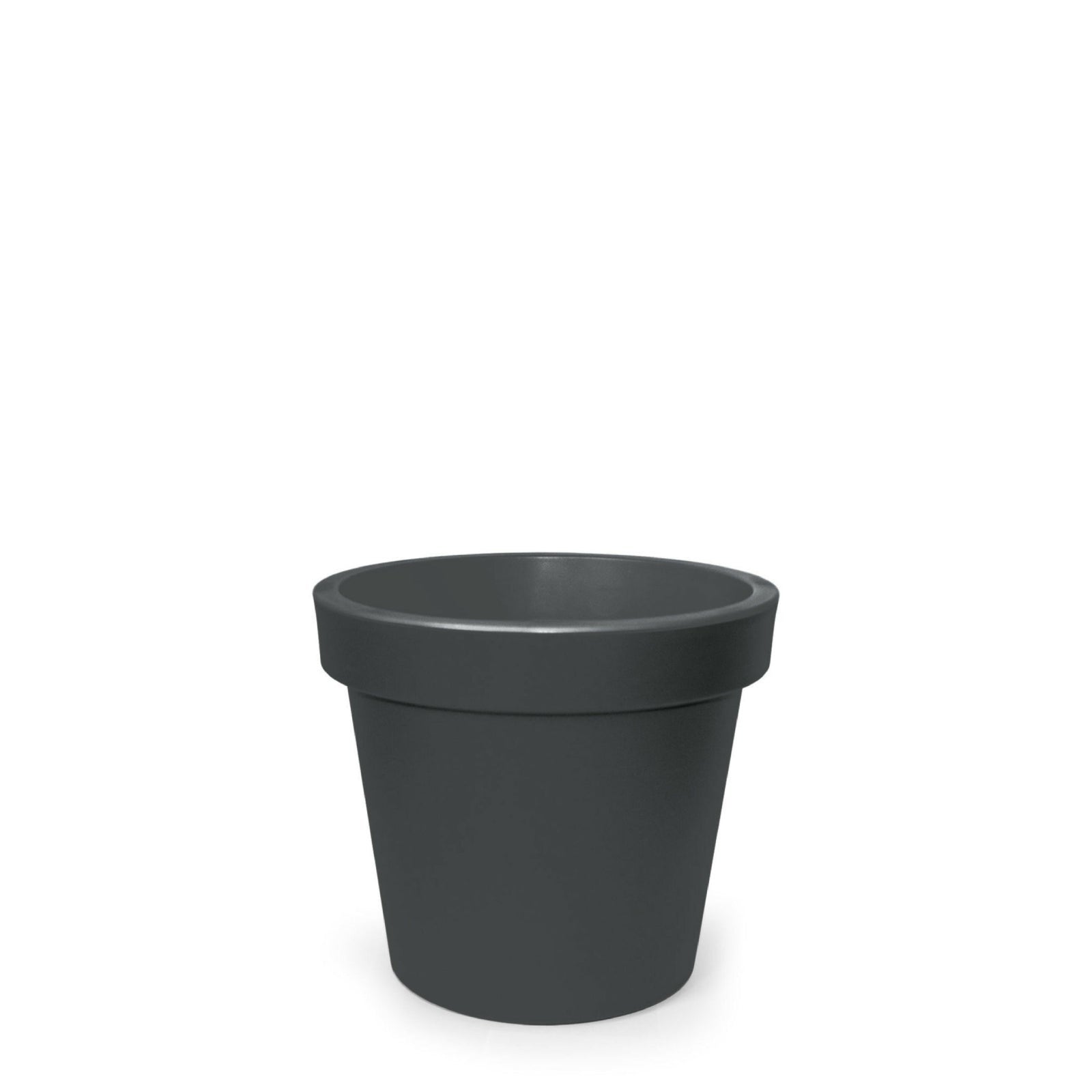 Vaso Rotondo In Resina Bianco Ø60cm - Doppio Bordo, Resistente Alle Intemperie, Per Esterni - Foto 5