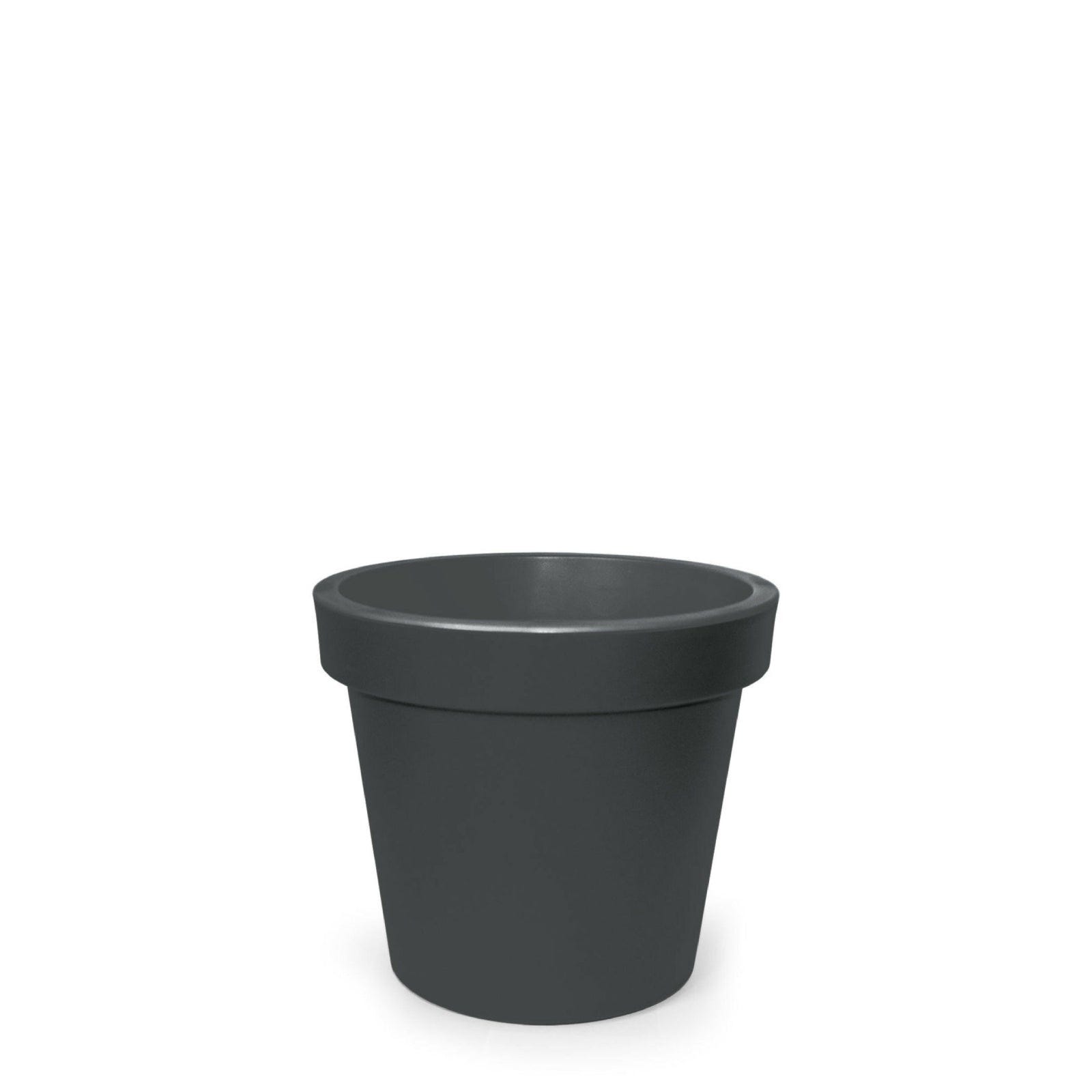 Vaso Rotondo In Resina Bianco Ø60cm - Doppio Bordo, Resistente Alle Intemperie, Per Esterni - Foto 5