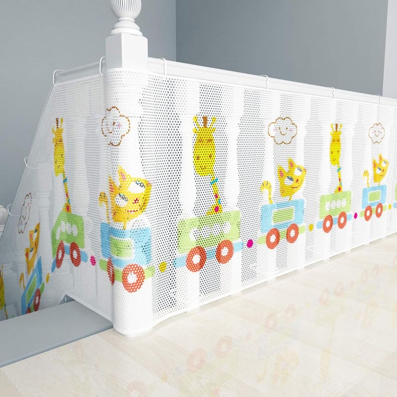 Siatka zabezpieczająca dla dzieci i zwierząt domowych 4,5 mx79 cm, chroniąca przed upadkiem ze schodów i balkonu