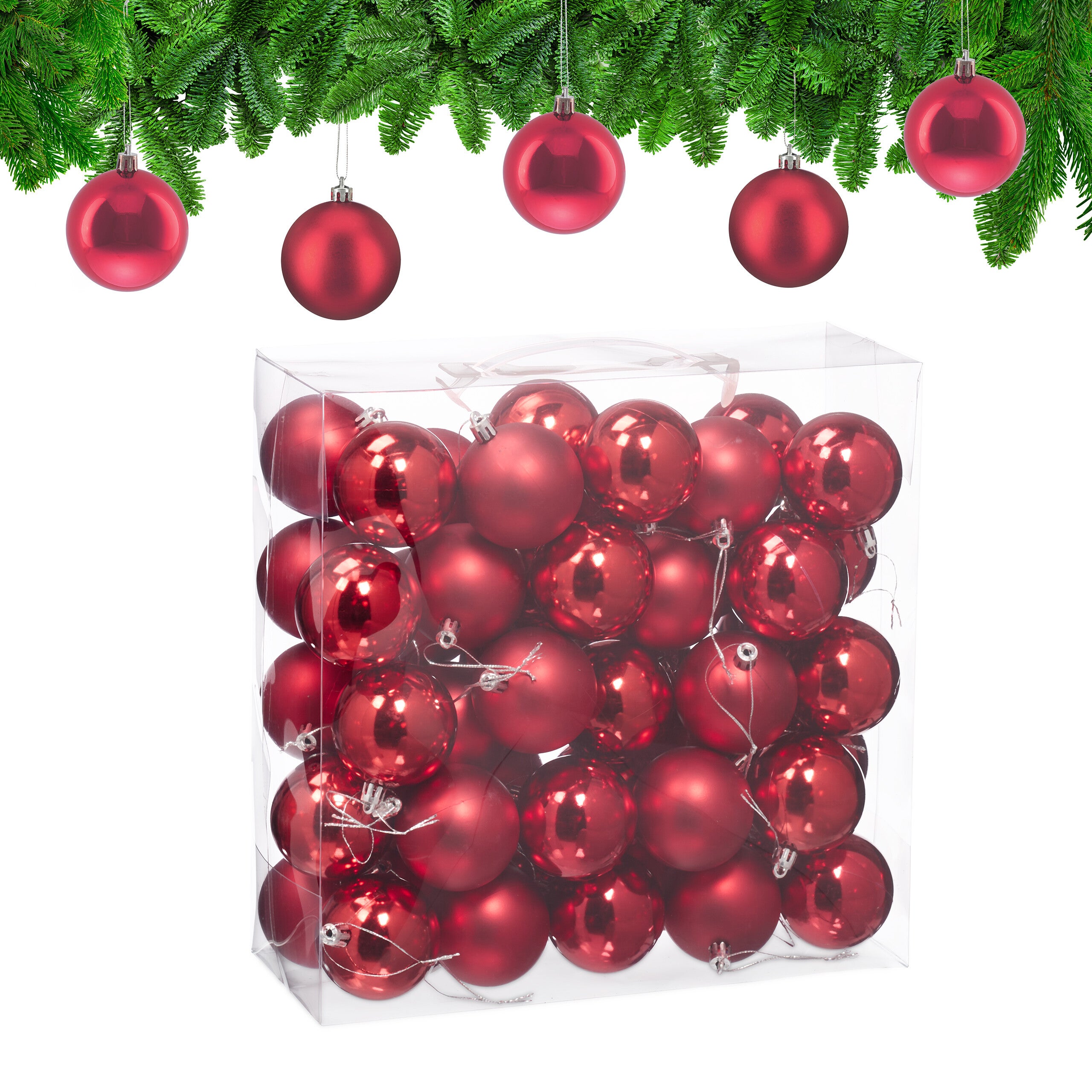 Boules Dorées Sapin Relaxdays Boule De Noël, Lot Pratique De 100, Pour Décorer Boules De Noël Lot - 12
