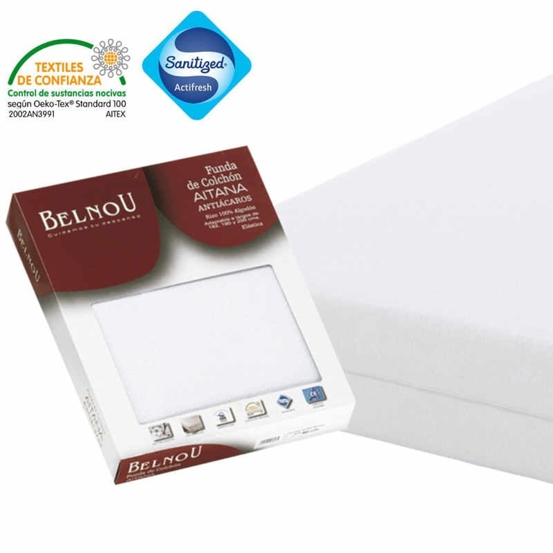 DECASATEXTIL- Funda Colchon Cutí- Transpirable, Hipoalergénica, Anti